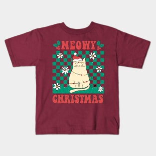 Meowy Christmas Kids T-Shirt